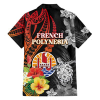 French Polynesia Bastille Day Family Matching Short Sleeve Bodycon Dress and Hawaiian Shirt Tropical Turtle Hibiscus Polynesian Pattern LT05 - Polynesian Pride