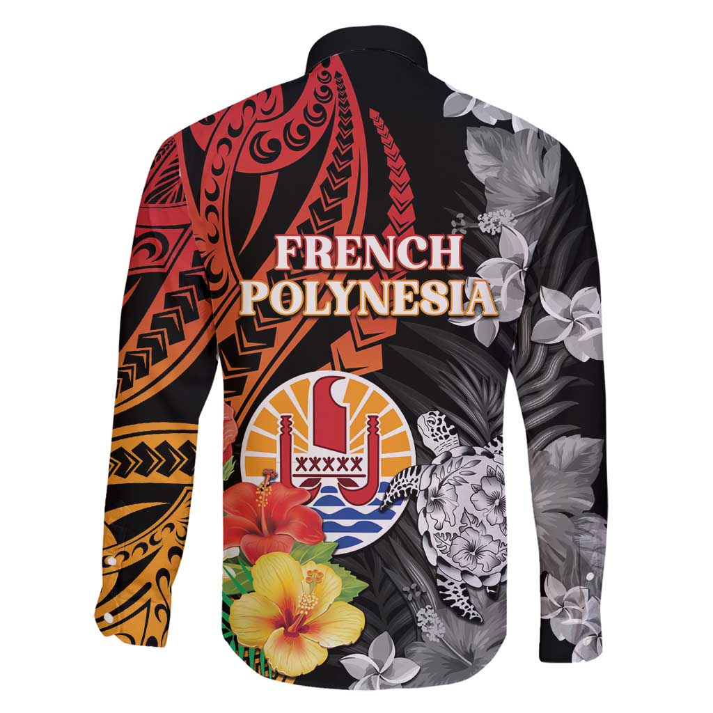 French Polynesia Bastille Day Family Matching Short Sleeve Bodycon Dress and Hawaiian Shirt Tropical Turtle Hibiscus Polynesian Pattern LT05 - Polynesian Pride