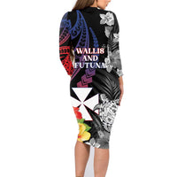 Wallis and Futuna Bastille Day Family Matching Long Sleeve Bodycon Dress and Hawaiian Shirt Tropical Turtle Hibiscus Polynesian Pattern LT05 - Polynesian Pride