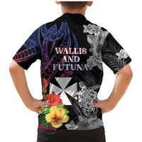 Wallis and Futuna Bastille Day Family Matching Mermaid Dress and Hawaiian Shirt Tropical Turtle Hibiscus Polynesian Pattern LT05 - Polynesian Pride