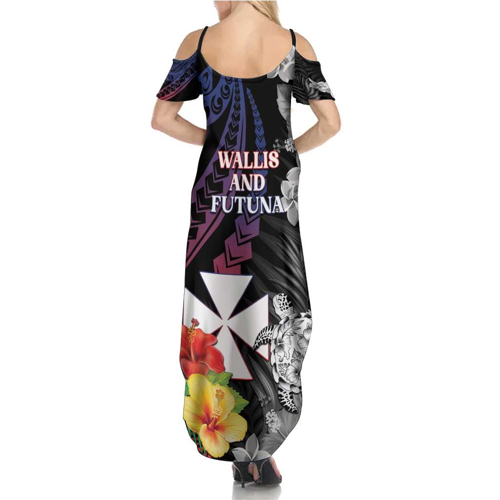 Wallis and Futuna Bastille Day Family Matching Summer Maxi Dress and Hawaiian Shirt Tropical Turtle Hibiscus Polynesian Pattern LT05 - Polynesian Pride