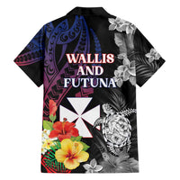 Wallis and Futuna Bastille Day Family Matching Tank Maxi Dress and Hawaiian Shirt Tropical Turtle Hibiscus Polynesian Pattern LT05 - Polynesian Pride