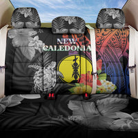 New Caledonia Bastille Day Back Car Seat Cover Tropical Turtle Hibiscus Polynesian Pattern LT05 One Size Black - Polynesian Pride