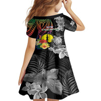 New Caledonia Bastille Day Family Matching Off Shoulder Maxi Dress and Hawaiian Shirt Tropical Turtle Hibiscus Polynesian Pattern LT05 - Polynesian Pride