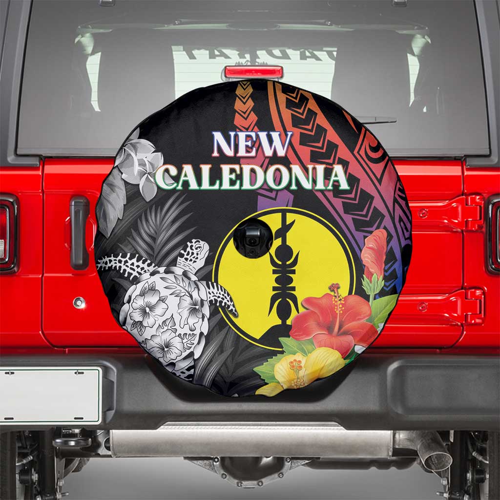 New Caledonia Bastille Day Spare Tire Cover Tropical Turtle Hibiscus Polynesian Pattern LT05 - Polynesian Pride