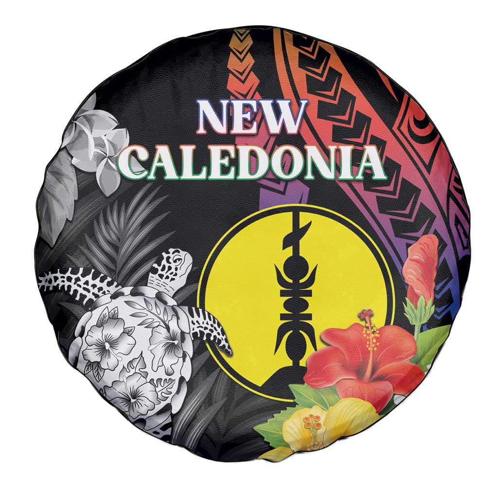 New Caledonia Bastille Day Spare Tire Cover Tropical Turtle Hibiscus Polynesian Pattern LT05 - Polynesian Pride