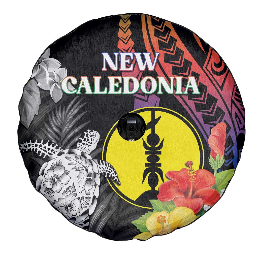 New Caledonia Bastille Day Spare Tire Cover Tropical Turtle Hibiscus Polynesian Pattern LT05 - Polynesian Pride