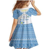 Personalised Palau Constitution Day Family Matching Mermaid Dress and Hawaiian Shirt Polynesian Turtle LT05 - Polynesian Pride