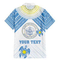 Personalised Palau Constitution Day Family Matching Mermaid Dress and Hawaiian Shirt Polynesian Turtle LT05 - Polynesian Pride