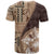 Samoa Siapo Elegant T Shirt Hibiscus Chocolate Brown Motifs - Polynesian Pride