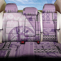 Samoa Siapo Elegant Back Car Seat Cover Hibiscus Violet Motifs LT05 One Size Violet - Polynesian Pride