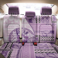 Samoa Siapo Elegant Back Car Seat Cover Hibiscus Violet Motifs LT05 - Polynesian Pride