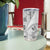 Samoa Siapo Elegant Tumbler Cup Hibiscus White Motifs - Polynesian Pride