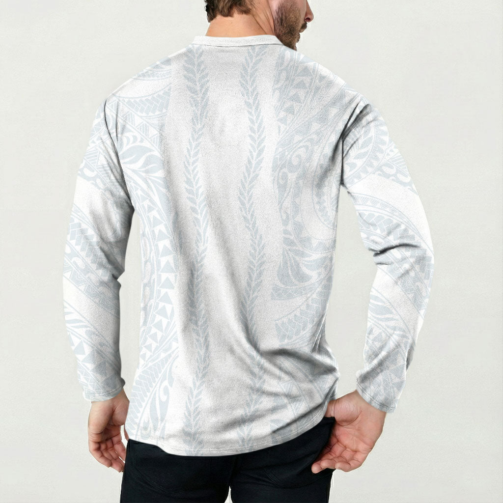 Samoa Lotu Tamaiti Button Sweatshirt Teuila With Tribal Motifs LT05 - Polynesian Pride