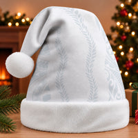 Samoa Lotu Tamaiti Christmas Santa Hat Teuila With Tribal Motifs LT05 Without Fur White - Polynesian Pride