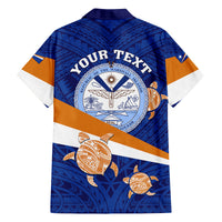 Personalized Marshall Islands Family Matching Summer Maxi Dress and Hawaiian Shirt Manit Day Coat Of Arms With Polynesian Turtle LT05 - Polynesian Pride