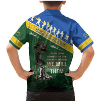 Solomon Islands Remembrance Day Family Matching Mermaid Dress and Hawaiian Shirt Lest We Forget LT05 - Polynesian Pride