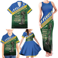 Solomon Islands Remembrance Day Family Matching Tank Maxi Dress and Hawaiian Shirt Lest We Forget LT05 - Polynesian Pride