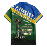 Solomon Islands Remembrance Day Family Matching Tank Maxi Dress and Hawaiian Shirt Lest We Forget LT05 - Polynesian Pride