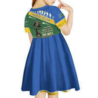 Solomon Islands Remembrance Day Kid Short Sleeve Dress Lest We Forget LT05 - Polynesian Pride