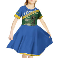 Solomon Islands Remembrance Day Kid Short Sleeve Dress Lest We Forget LT05 - Polynesian Pride
