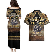 Polynesia Veterans Day Couples Matching Puletasi and Hawaiian Shirt Thank You Veterans Polynesian Pattern LT05 - Polynesian Pride