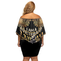 Polynesia Veterans Day Family Matching Off Shoulder Short Dress and Hawaiian Shirt Thank You Veterans Polynesian Pattern LT05 - Polynesian Pride