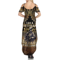 Polynesia Veterans Day Family Matching Summer Maxi Dress and Hawaiian Shirt Thank You Veterans Polynesian Pattern LT05 - Polynesian Pride
