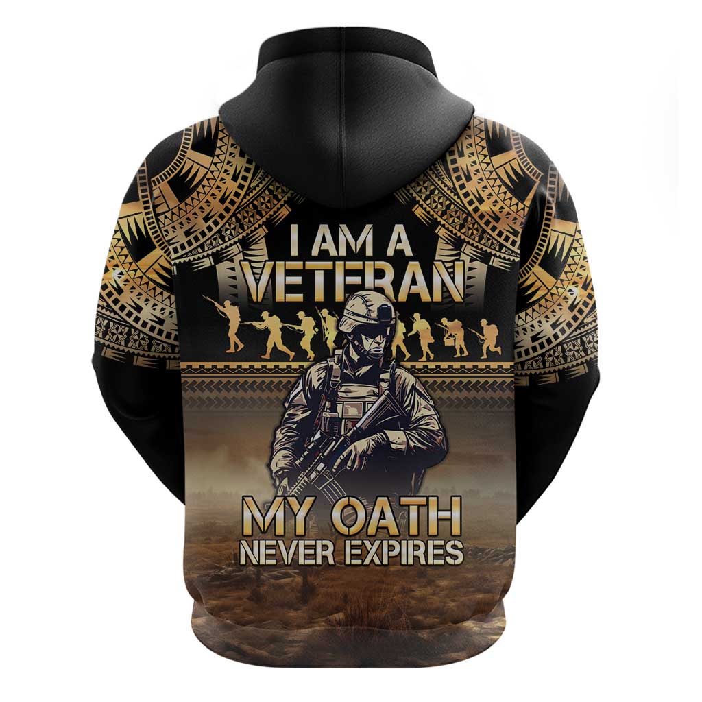 Polynesia Veterans Day Hoodie Thank You Veterans Polynesian Pattern