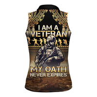 Polynesia Veterans Day Women Sleeveless Polo Shirt Thank You Veterans Polynesian Pattern LT05 - Polynesian Pride