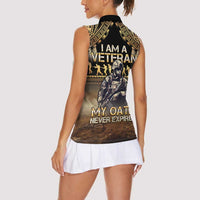 Polynesia Veterans Day Women Sleeveless Polo Shirt Thank You Veterans Polynesian Pattern LT05 - Polynesian Pride