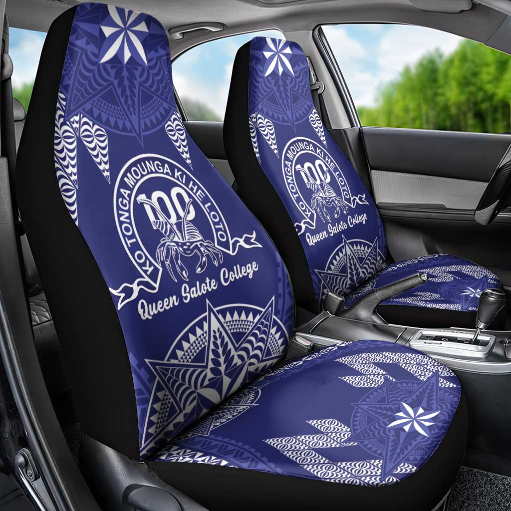 Queen Salote College Centenary Car Seat Cover Tongan Kupesi Pattern LT05 - Polynesian Pride