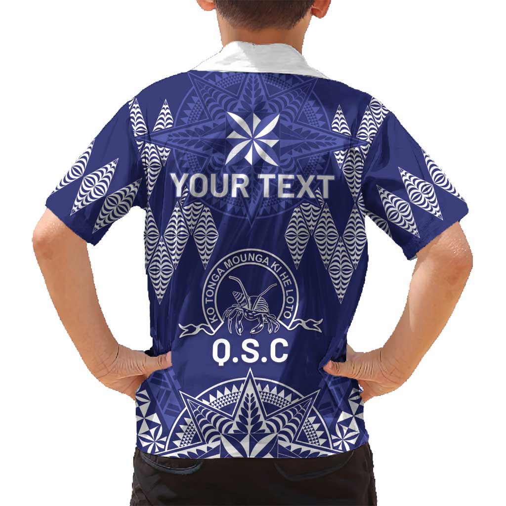 Personalised Queen Salote College Centenary Family Matching Long Sleeve Bodycon Dress and Hawaiian Shirt Tongan Kupesi Pattern LT05 - Polynesian Pride