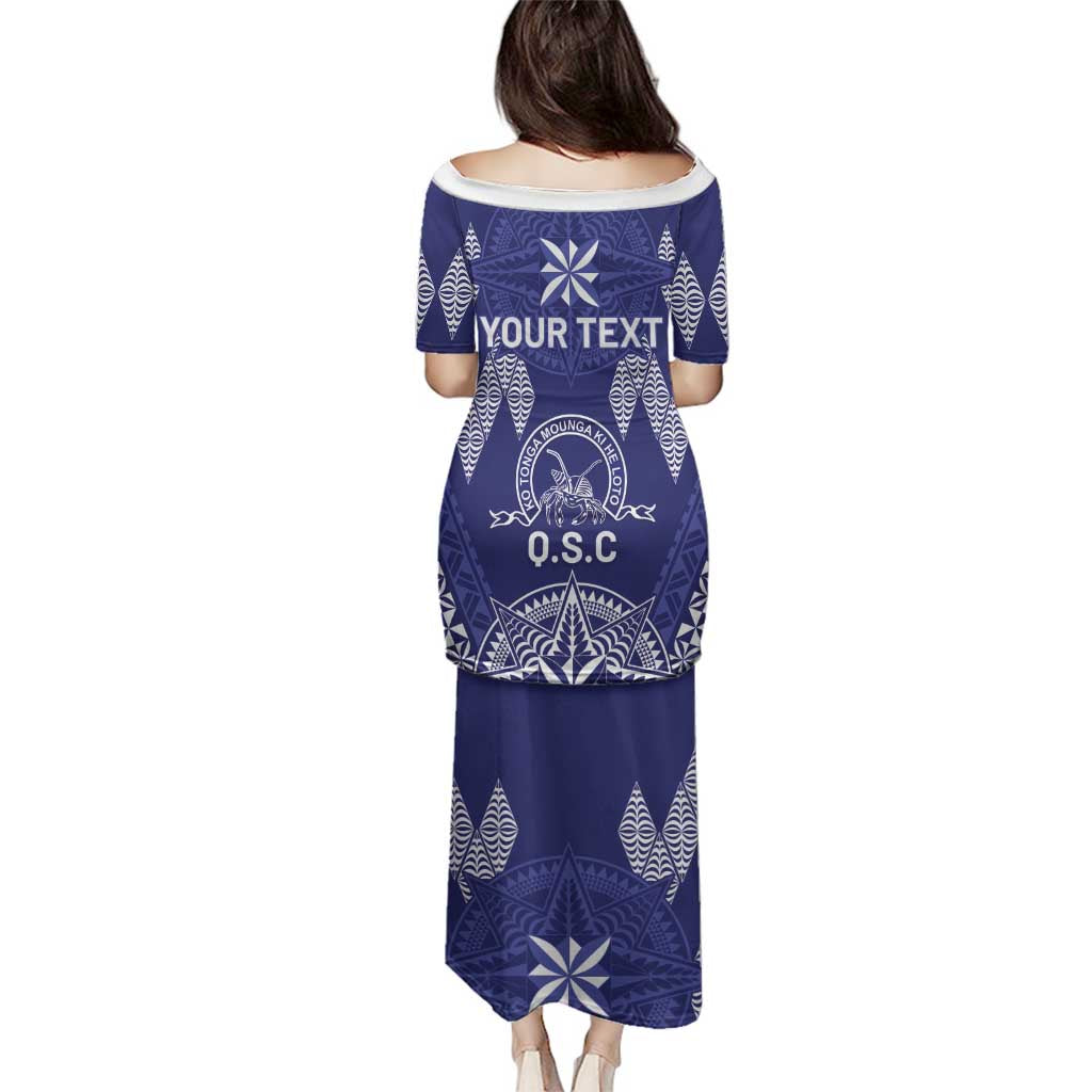 Personalised Queen Salote College Centenary Family Matching Puletasi and Hawaiian Shirt Tongan Kupesi Pattern LT05 - Polynesian Pride