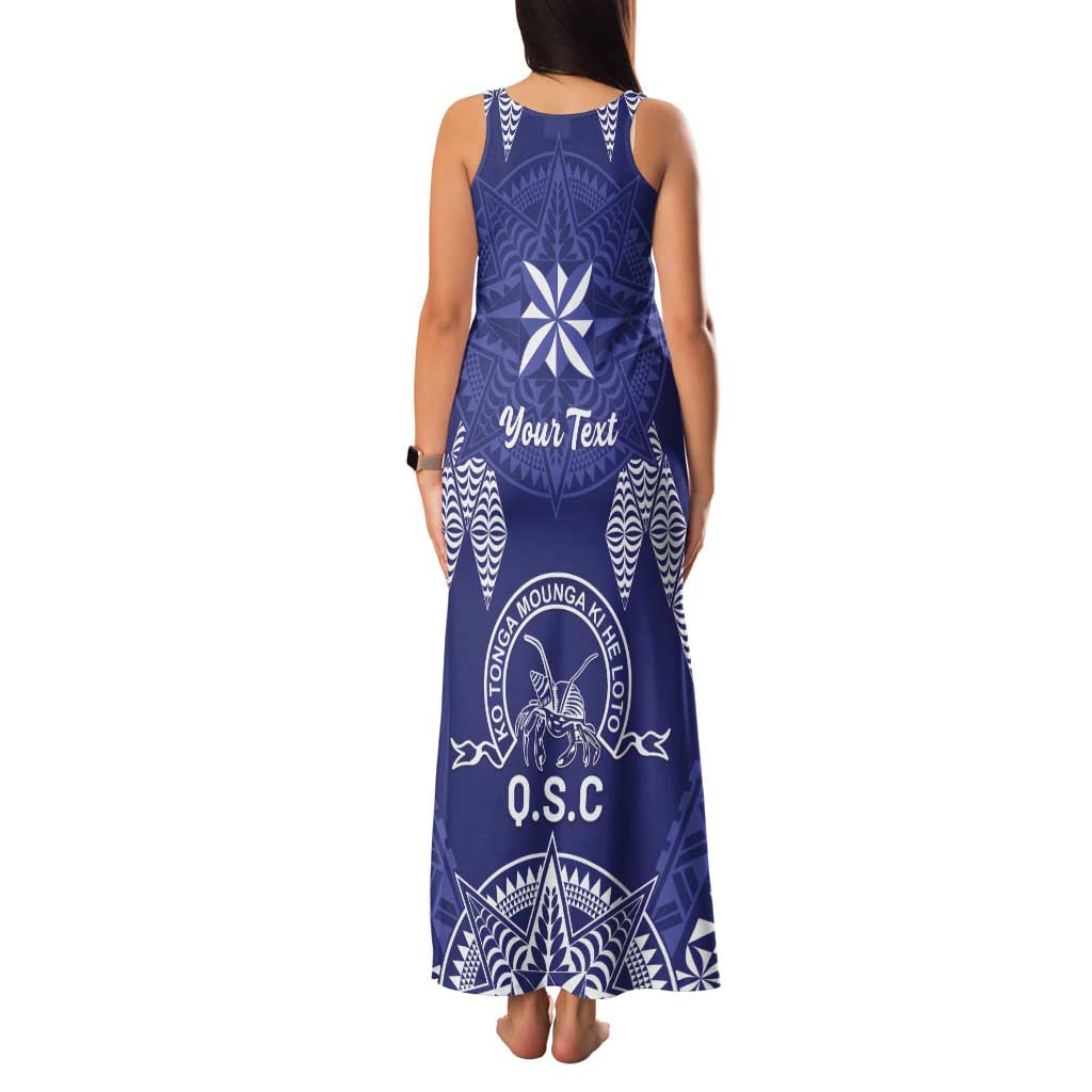 Personalised Queen Salote College Centenary Family Matching Tank Maxi Dress and Hawaiian Shirt Tongan Kupesi Pattern LT05 - Polynesian Pride