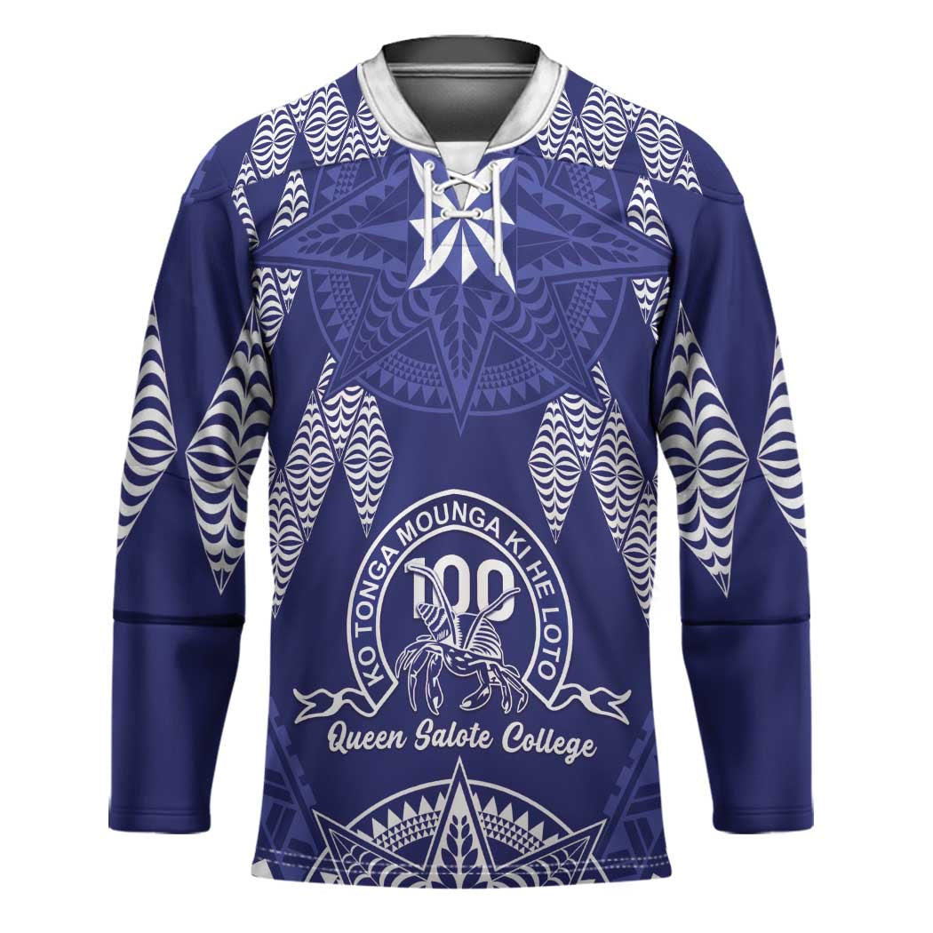 Personalised Queen Salote College Centenary Hockey Jersey Tongan Kupesi Pattern - Polynesian Pride