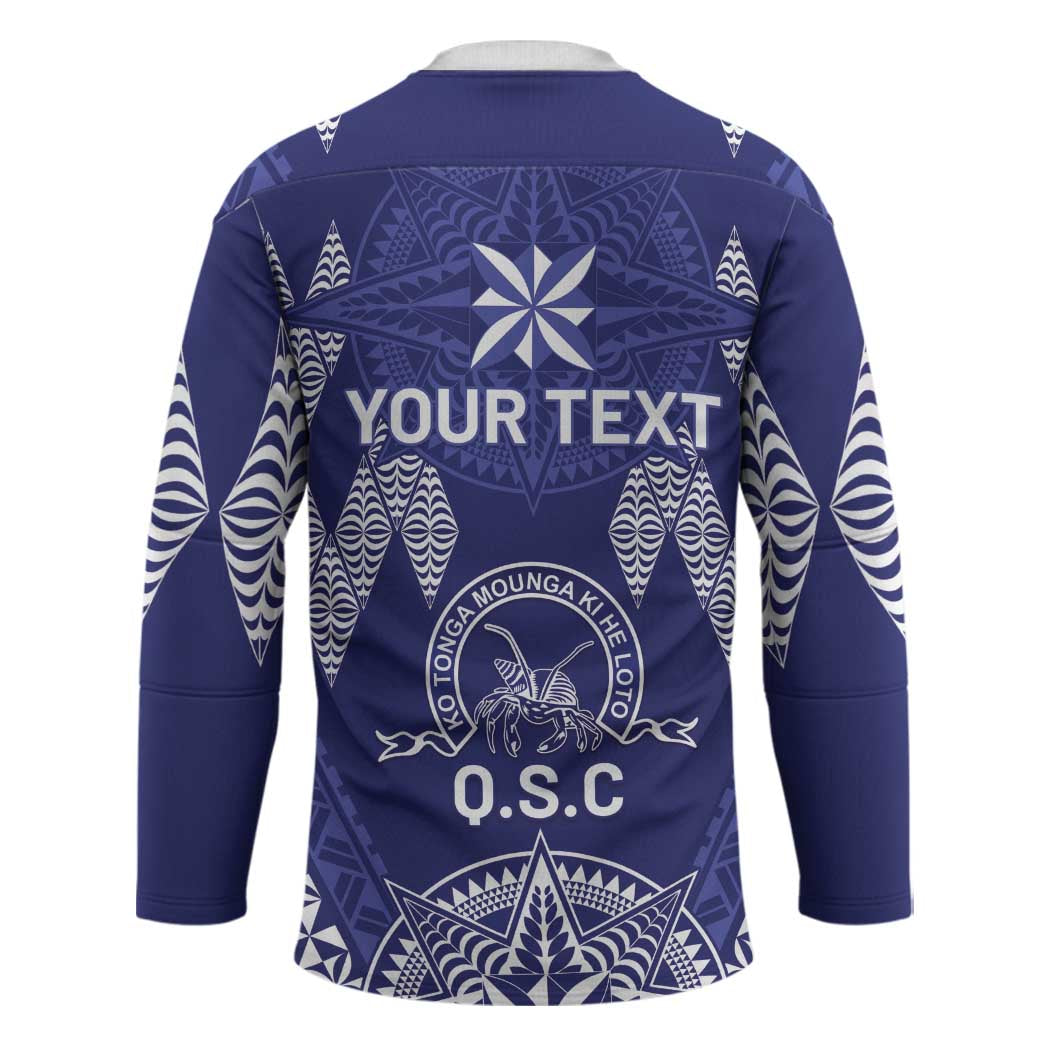 Personalised Queen Salote College Centenary Hockey Jersey Tongan Kupesi Pattern - Polynesian Pride