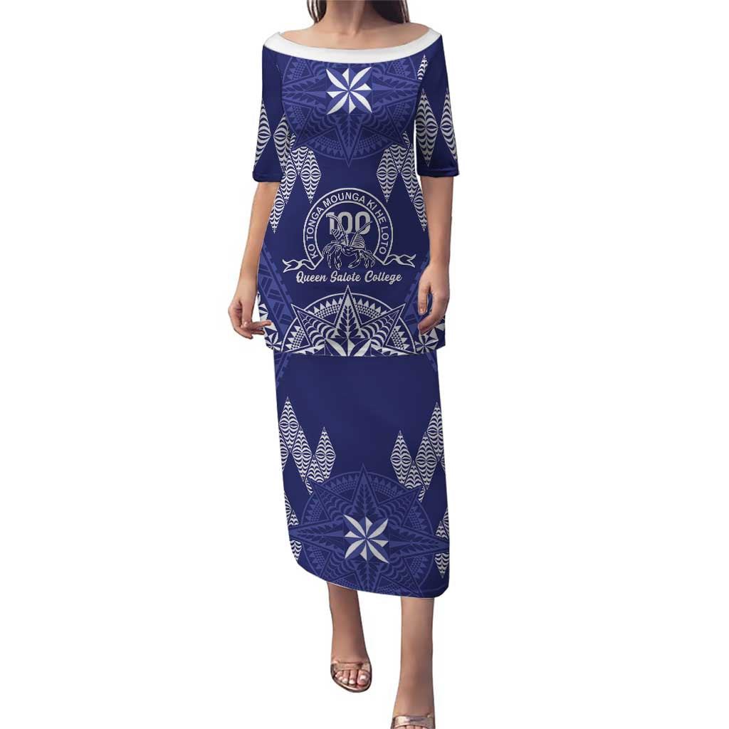 Personalised Queen Salote College Centenary Puletasi Tongan Kupesi Pattern - Polynesian Pride