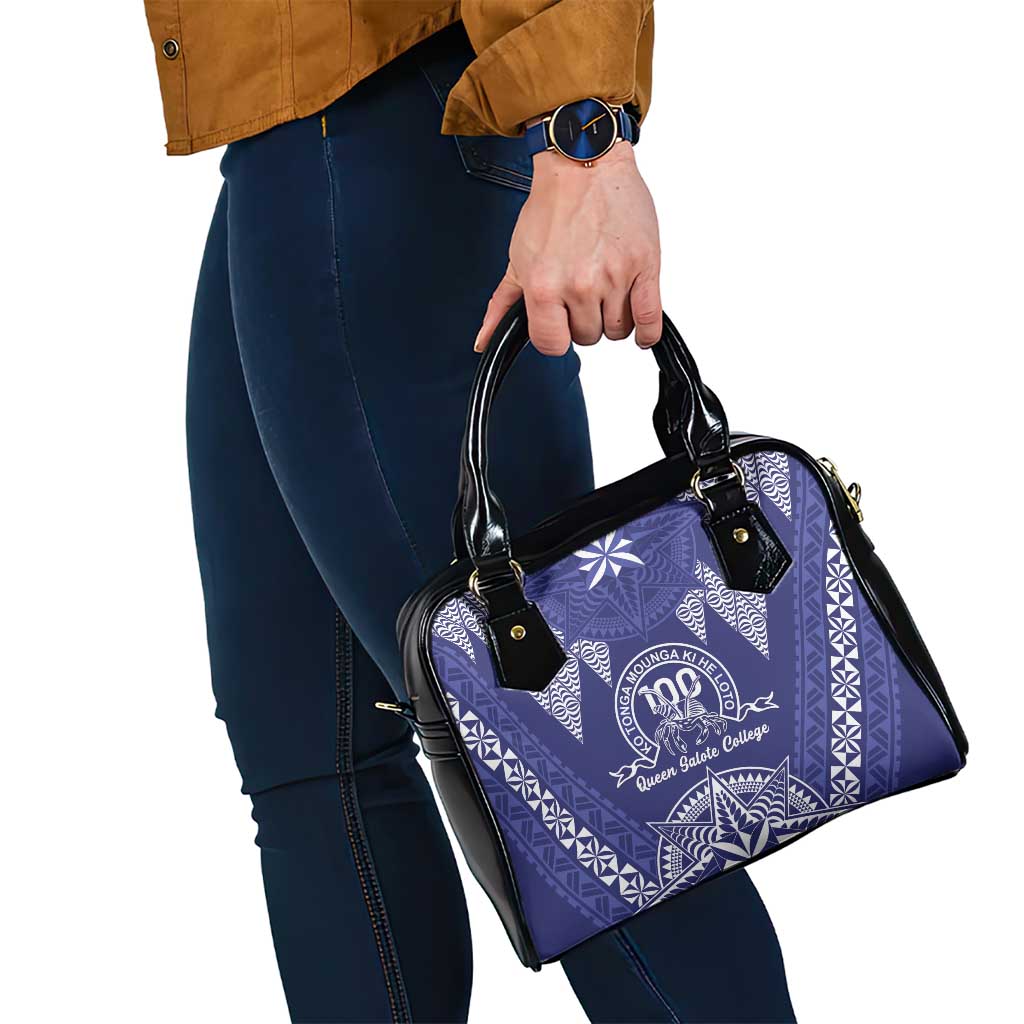 Queen Salote College Centenary Shoulder Handbag Tongan Kupesi Pattern - Polynesian Pride