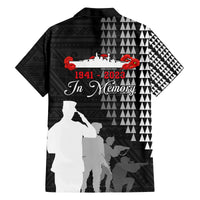 Pearl Harbor Remembrance Day Family Matching Off Shoulder Long Sleeve Dress and Hawaiian Shirt USS Arizona In Memory With Polynesian Pattern LT05 - Polynesian Pride