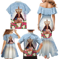 Guam Patroness Family Matching Mermaid Dress and Hawaiian Shirt The Legend Santa Marian Kamalen LT05 - Polynesian Pride