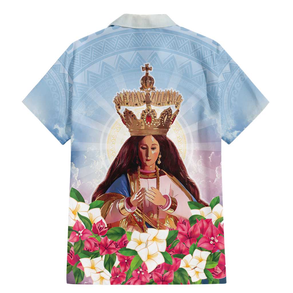 Guam Patroness Family Matching Mermaid Dress and Hawaiian Shirt The Legend Santa Marian Kamalen LT05 - Polynesian Pride