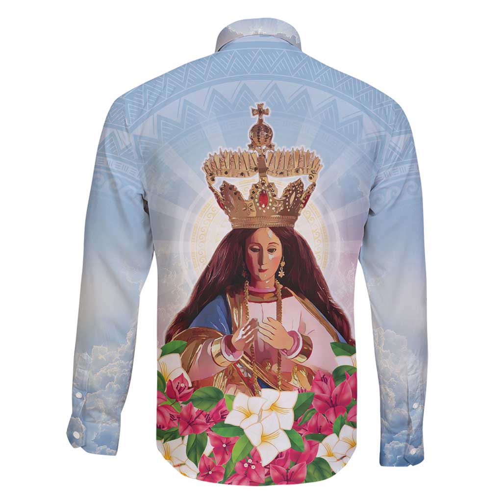 Guam Patroness Family Matching Mermaid Dress and Hawaiian Shirt The Legend Santa Marian Kamalen LT05 - Polynesian Pride