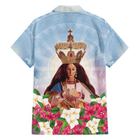 Guam Patroness Family Matching Summer Maxi Dress and Hawaiian Shirt The Legend Santa Marian Kamalen LT05 - Polynesian Pride