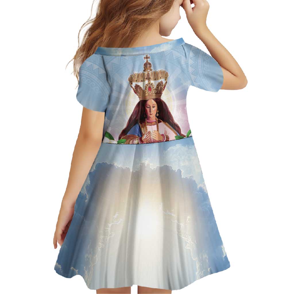 Guam Patroness Family Matching Tank Maxi Dress and Hawaiian Shirt The Legend Santa Marian Kamalen LT05 - Polynesian Pride