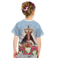 Guam Patroness Kid T Shirt The Legend Santa Marian Kamalen LT05 - Polynesian Pride