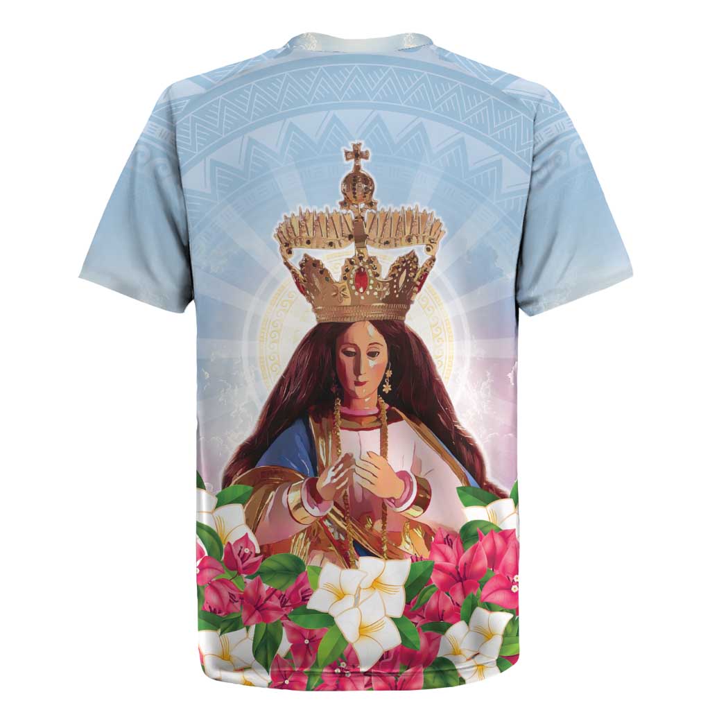 Guam Patroness Rugby Jersey The Legend Santa Marian Kamalen LT05 - Polynesian Pride