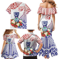Happy Guam Santa Marian Kamalen Day Family Matching Mermaid Dress and Hawaiian Shirt LT05 - Polynesian Pride