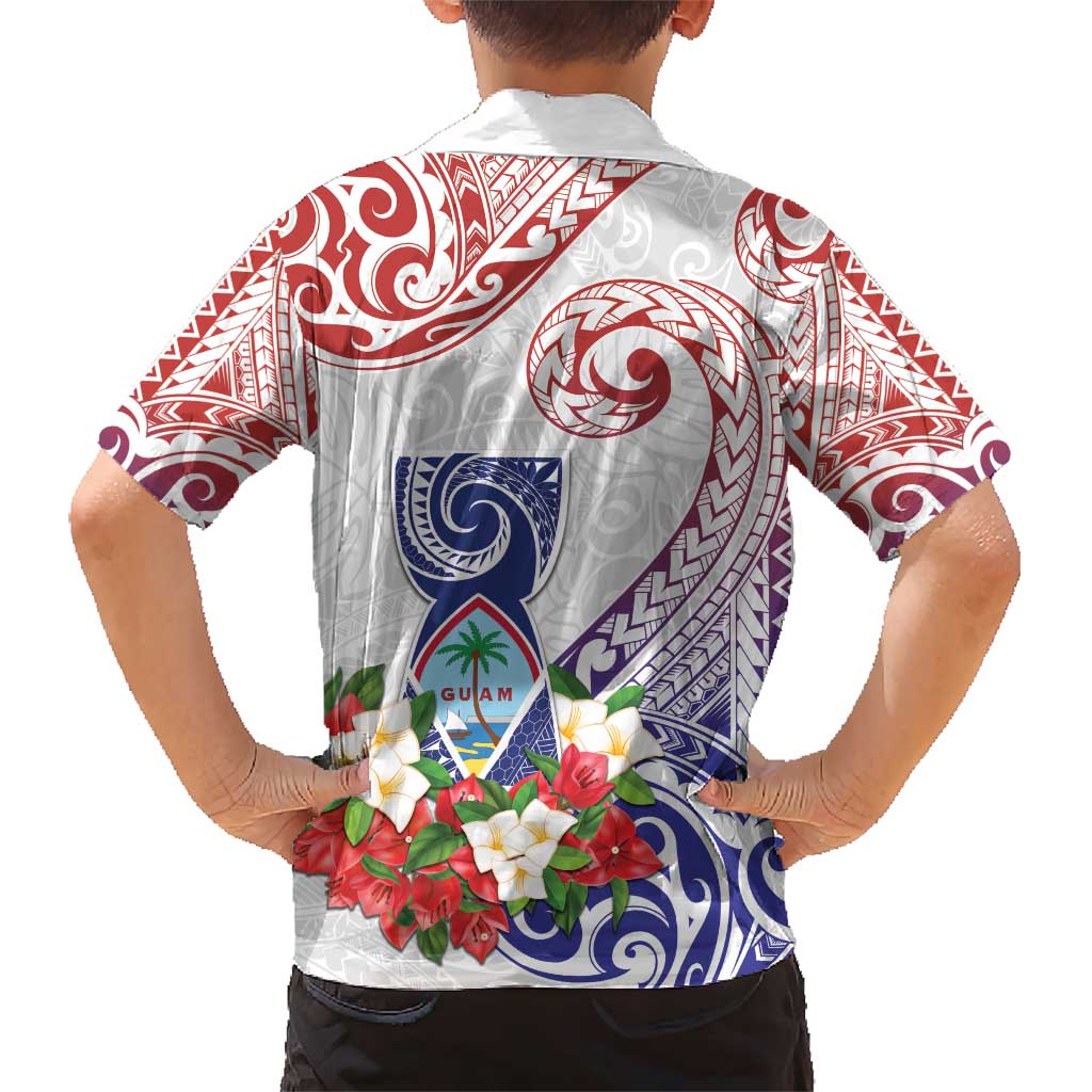 Happy Guam Santa Marian Kamalen Day Family Matching Short Sleeve Bodycon Dress and Hawaiian Shirt LT05 - Polynesian Pride