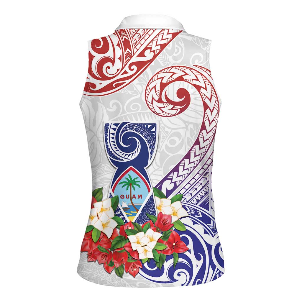 Happy Guam Santa Marian Kamalen Day Women Sleeveless Polo Shirt LT05 - Polynesian Pride